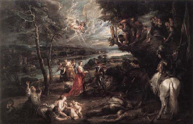 RUBENS, Pieter Pauwel Landscape with Saint George and the Dragon China oil painting art
